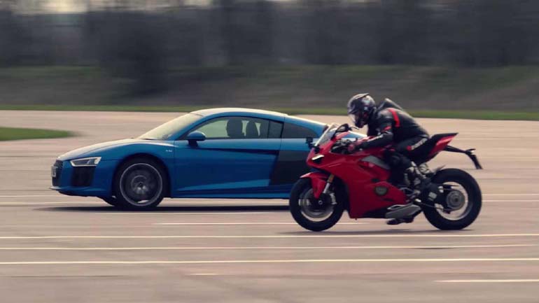 Audi R8 εναντίον Ducati Panigale
